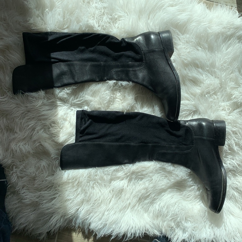 Cole Haan Whitley Tall Knee High Riding Boots Black Nike Air 50/50 Style Size 9